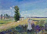 Argenteuil Paintings - The Walk Argenteuil by Claude Monet